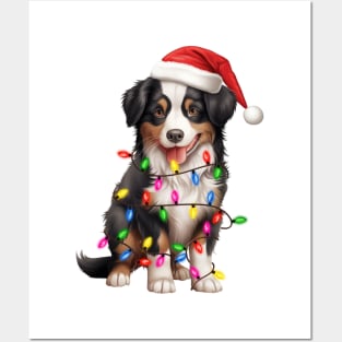 Christmas Miniature American Shepherd Posters and Art